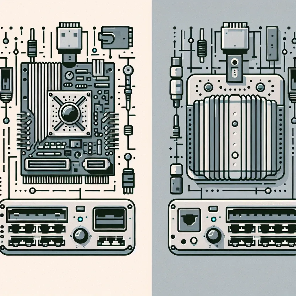 What is the difference between a network adapter and a modem?