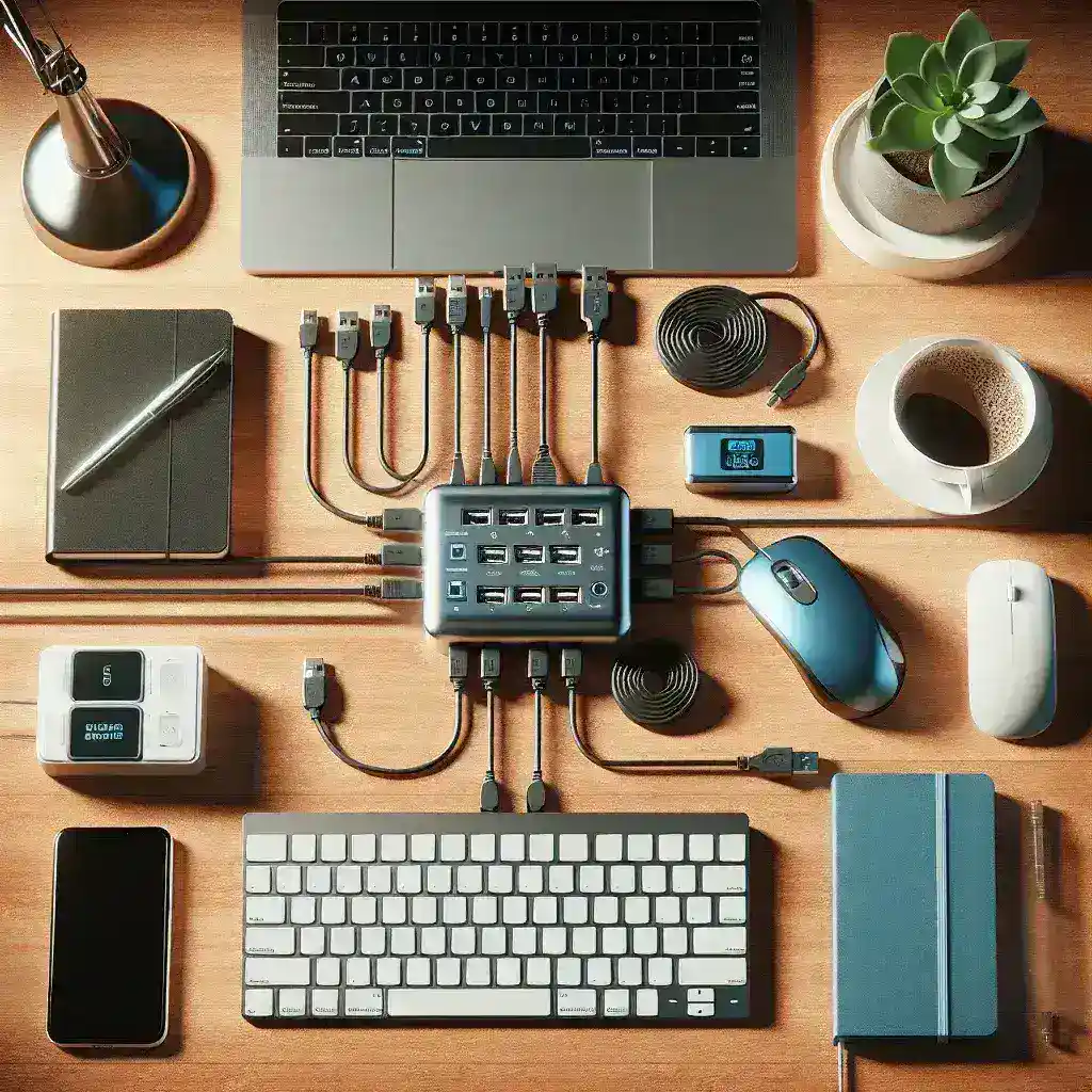 Can a USB Hub Help Manage Cable Clutter on My Desk?
