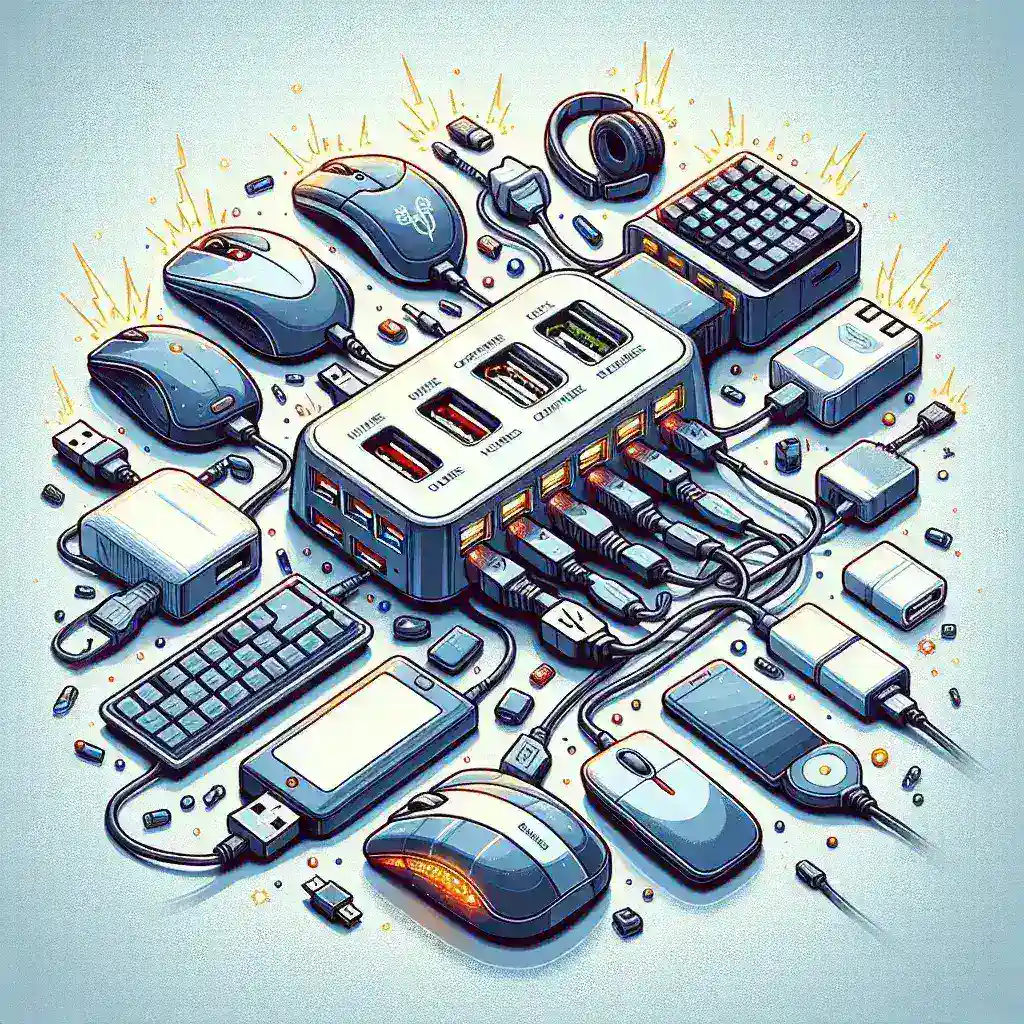How do I know if my USB hub is overloaded?